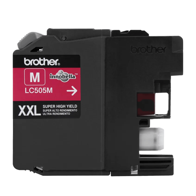 Cartucho de tinta magenta Brother LC505M con rendimiento super alto XXL
