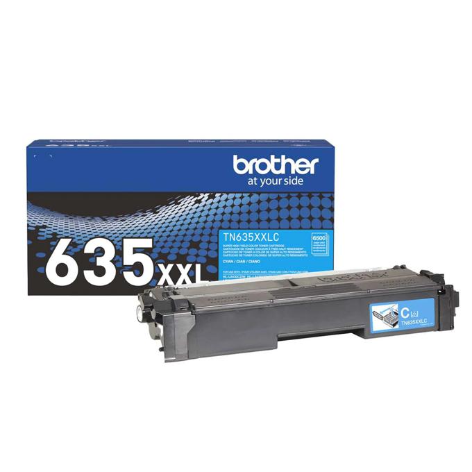Brother Genuine TN635XXLC Super High Yield Cyan Toner Cartridge, Cyan, large