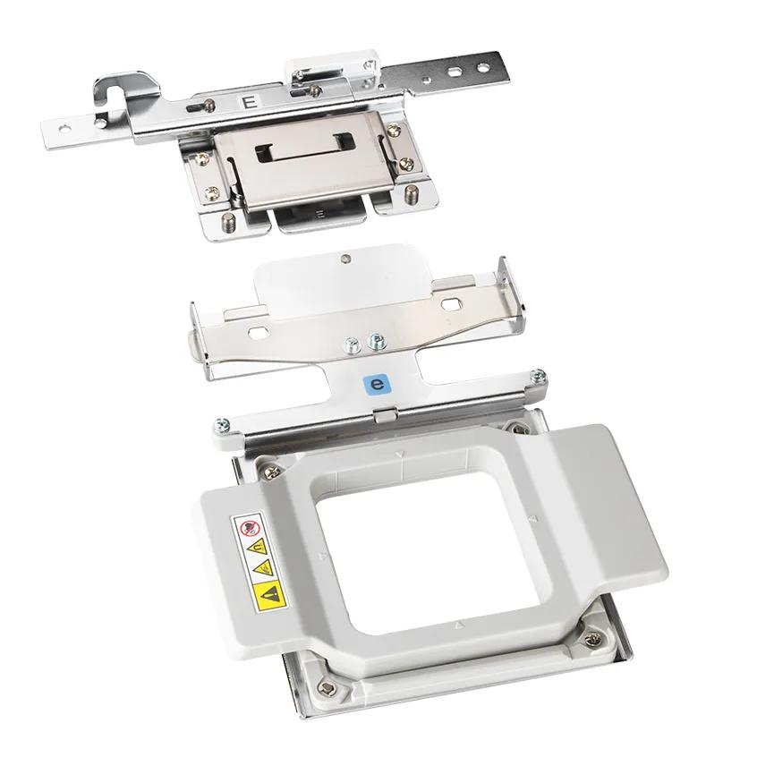 Brother embroidery hoop frame with magnetic sash and metal mounting bracket components