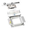 Brother embroidery hoop frame with magnetic sash and metal mounting bracket components