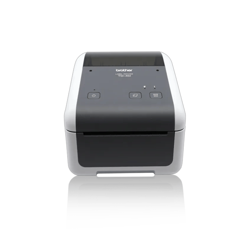 Brother TD-4410D desktop label printer with thermal direct printing technology