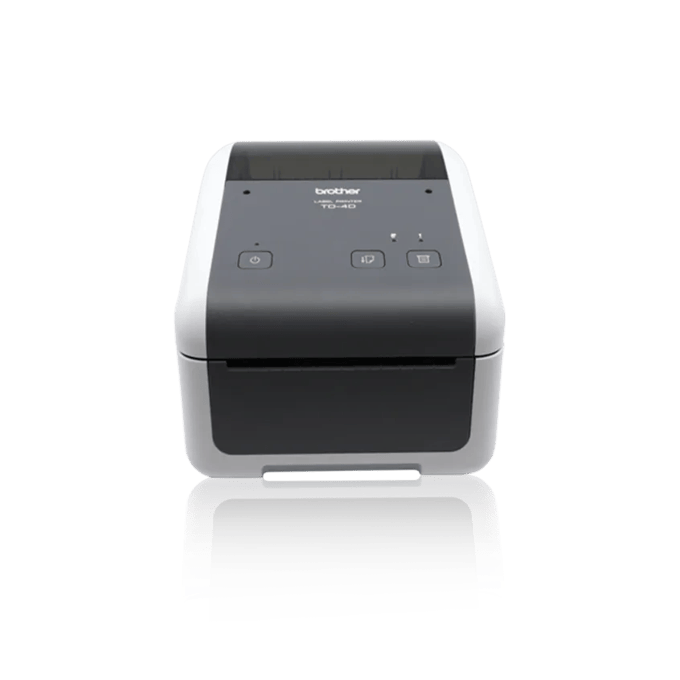 Brother TD-4410D desktop label printer with thermal direct printing technology