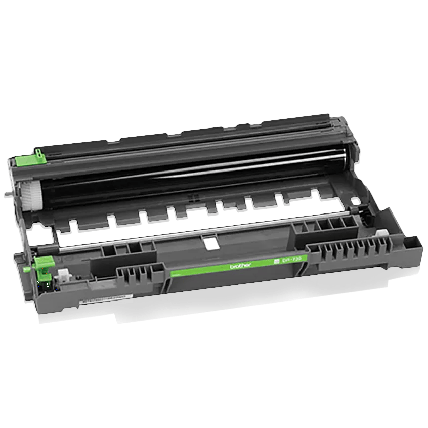 Brother DR730 drum unit with green accents for laser printers