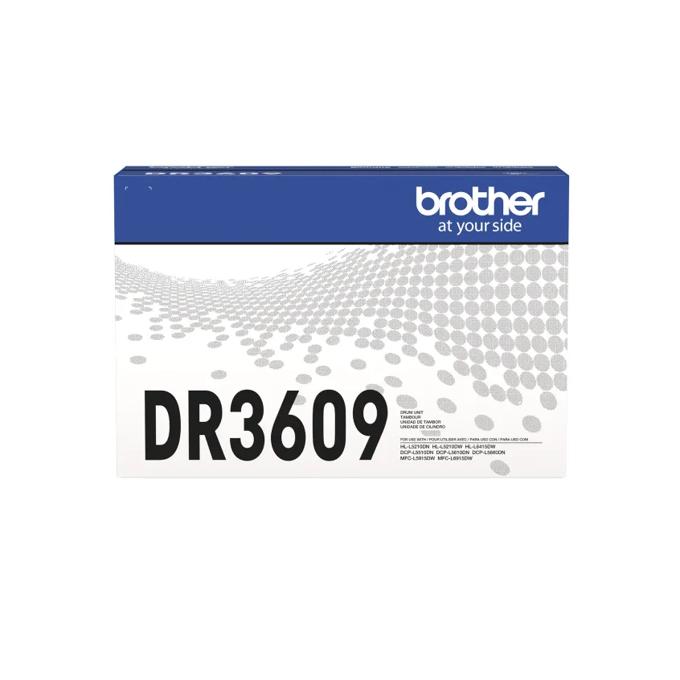 Empaque de unidad de tambor Brother DR3609 en azul y blanco