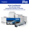 Brother Genuine TN830XL High Yield Toner, Black, small
