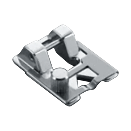 Brother metal sewing machine presser foot attachment with adjustable guide