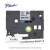 Brother P-touch TZe flexible ID tape cartridge, 12mm white with sample labels