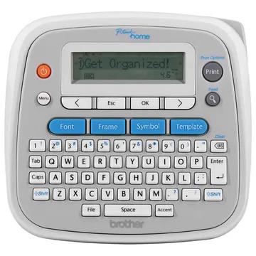 Brother P-touch label maker with QWERTY keyboard and LCD display