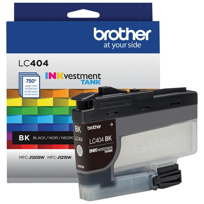Brother Genuine LC404BKS INKvestment Standard-yield Black Ink Cartridge, , large