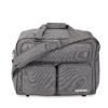 Brother gray sewing machine tote bag with multiple pockets and adjustable shoulder strap