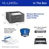 Brother HL-L2405W Wireless Compact Monochrome Laser Printer with Mobile Printing, , small