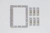 Brother 4x7 magnetic frame with six alignment guides for precise embroidery positioning