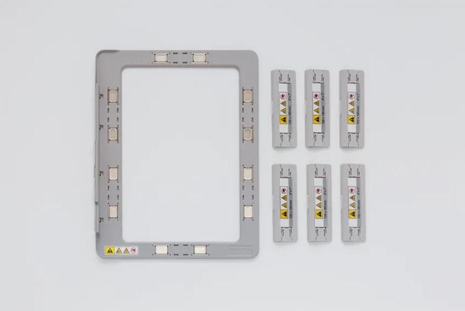 Brother 4x7 magnetic frame with six alignment guides for precise embroidery positioning