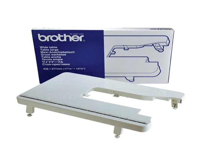 Brother wide table sewing machine accessory with packaging