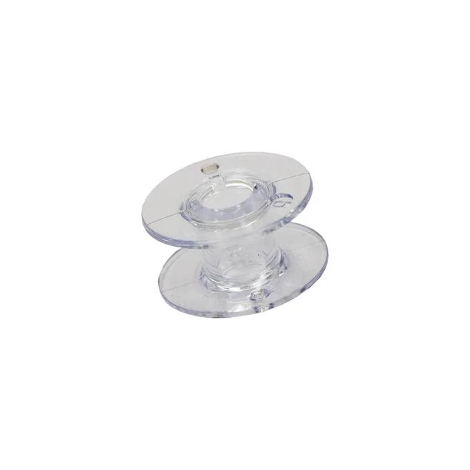 Clear plastic bobbin for Brother sewing machine thread storage