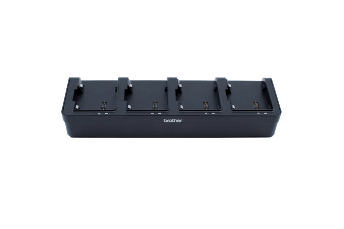 Brother four-bay charging cradle for mobile printers with LED indicators