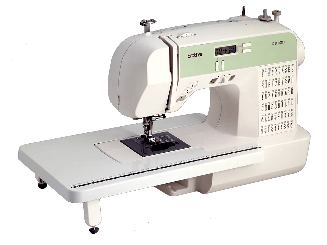 Brother CS100T computerized sewing machine with LCD display and built-in stitches