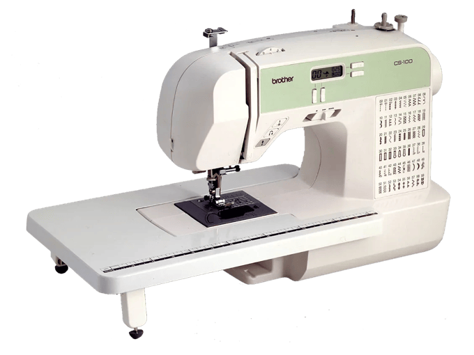 Brother CS100T computerized sewing machine with LCD display and built-in stitches