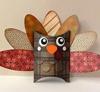 Brother creative center turkey craft with patterned paper feathers and googly eyes