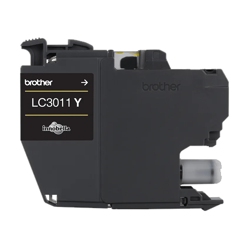 Brother Genuine LC3011Y Standard-yield Yellow Ink Cartridge, Yellow, medium