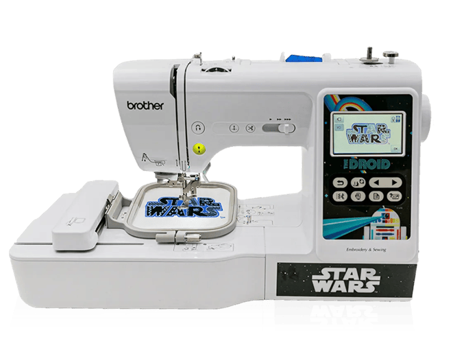 Brother LB5000S embroidery and sewing machine with Star Wars touchscreen display