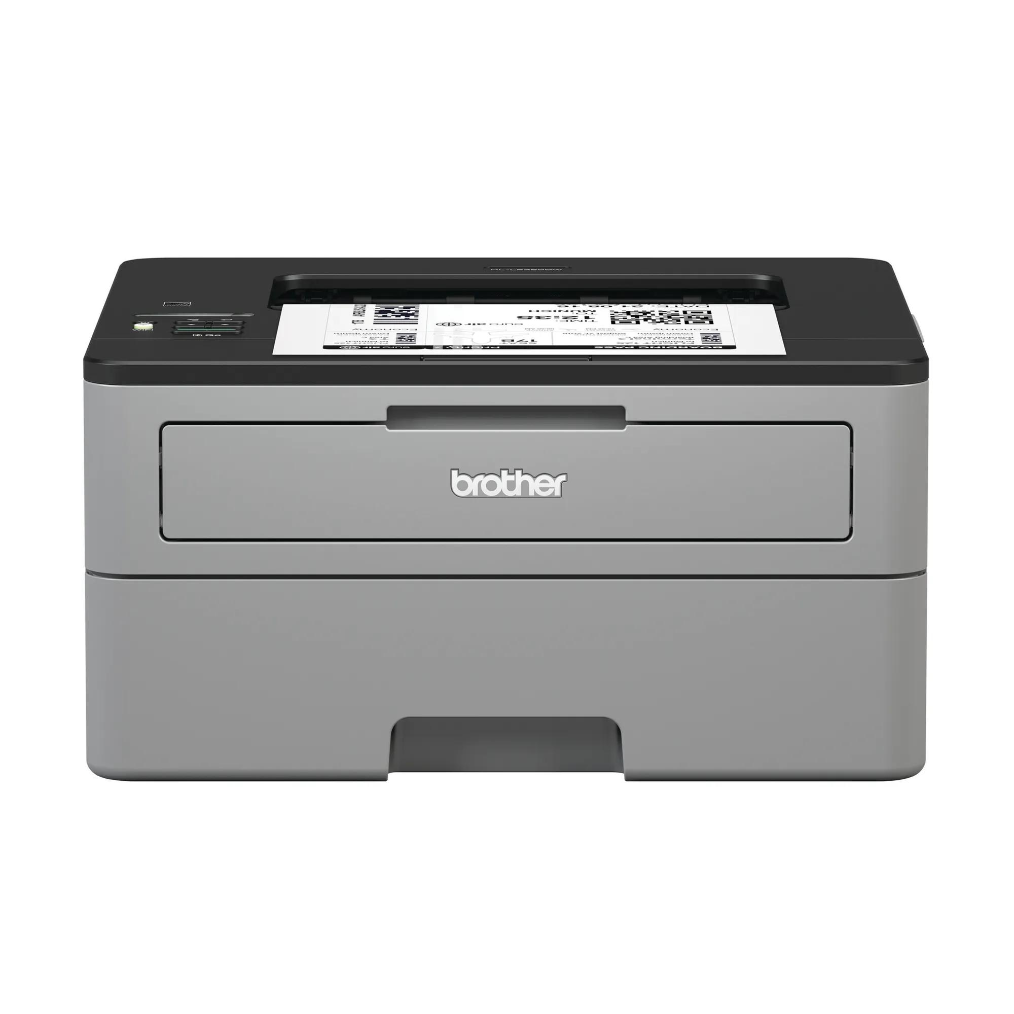 Brother HL-L2350DW compact monochrome laser printer with wireless connectivity