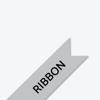 Brother genuine TZe-R931 non-adhesive black on silver ribbon tape for labeling