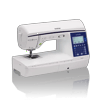 Brother BQ950 computerized sewing machine with blue touchscreen display, right side view