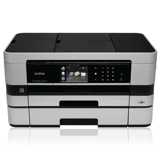 Brother MFC-J4710DW all-in-one inkjet printer with wireless connectivity and touchscreen