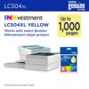 Brother Genuine LC504XLYS High Yield Yellow Ink Cartridge, Yellow, small