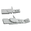 Brother sewing machine single-fold binder attachment with adjustable guide