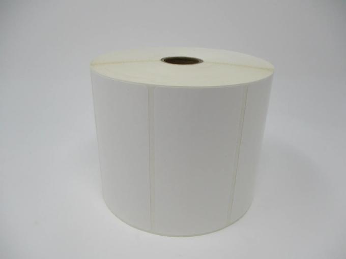 White label roll on cardboard core for Brother label printers