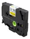 Brother HSe-611 5.2mm yellow heat-shrink tube cartridge with black plastic housing