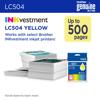 Brother Genuine LC504BKS Standard Yield Black Ink Cartridge, Yellow, small