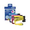 Brother LC506XL high-yield color ink cartridge 3-pack in cyan, magenta, and yellow