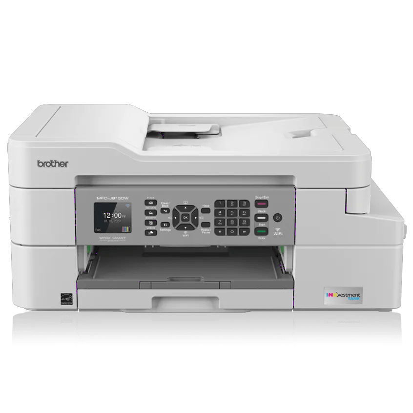 Brother MFC-J815DW all-in-one wireless inkjet printer with fax and automatic document feeder