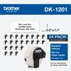 Brother DK-1201 standard address die-cut paper labels, 24-pack for QL Series label printers