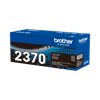Cartucho de tóner negro Brother TN2370 de alto rendimiento en empaque azul