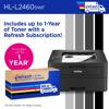 Brother HL-L2460DW monochrome laser printer with wireless connectivity and Refresh toner subscription