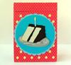 Brother wireless label maker with black and white design on turquoise plate