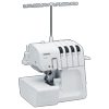Brother 3234DT serger with differential feed and four thread spools
