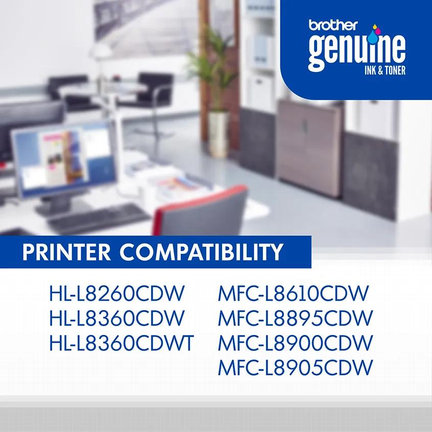 Brother Genuine TN433C High-yield Cyan Toner Cartridge, , large