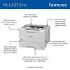 Brother HL-L5215DW monochrome laser printer with wireless connectivity and automatic duplex
