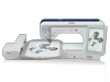Brother sewing and embroidery machine with touchscreen display and embroidery hoop