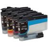 Brother LC404 ink cartridge set in black, cyan, magenta, and yellow with INKvestment Tank technology