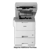 Brother HL-L6400DW monochrome laser printer with dual paper trays and automatic document feeder