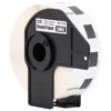 Brother DK-1219 round paper label roll in black cartridge holder