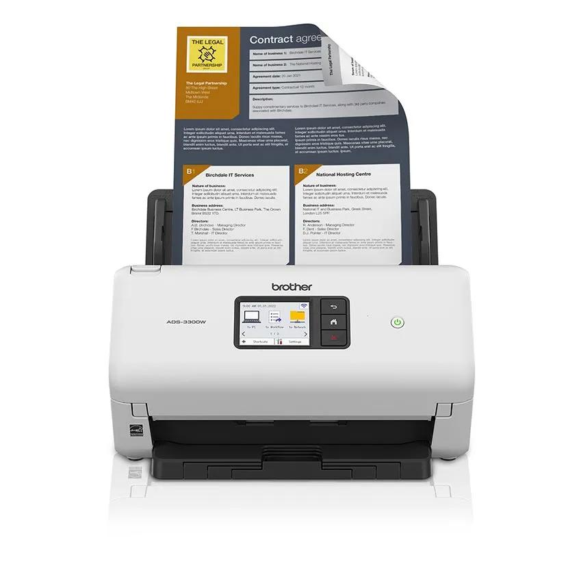 Brother ADS3300W Wireless High-Speed Professional Desktop Scanner for Home Office, , medium