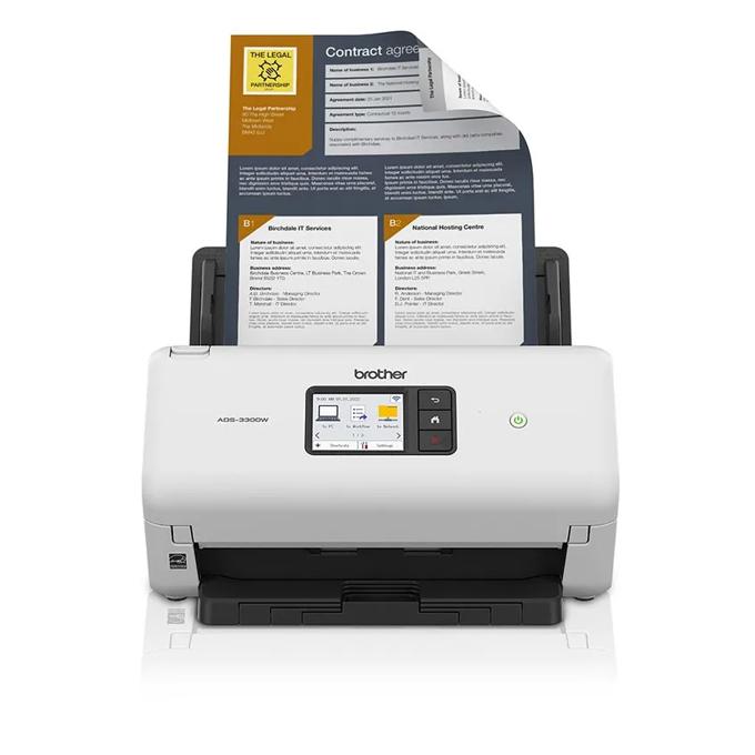 Brother ADS3300W Wireless High-Speed Professional Desktop Scanner for Home Office, , large