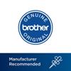 Brother Genuine Original seal with manufacturer recommended icon for authentic printer supplies